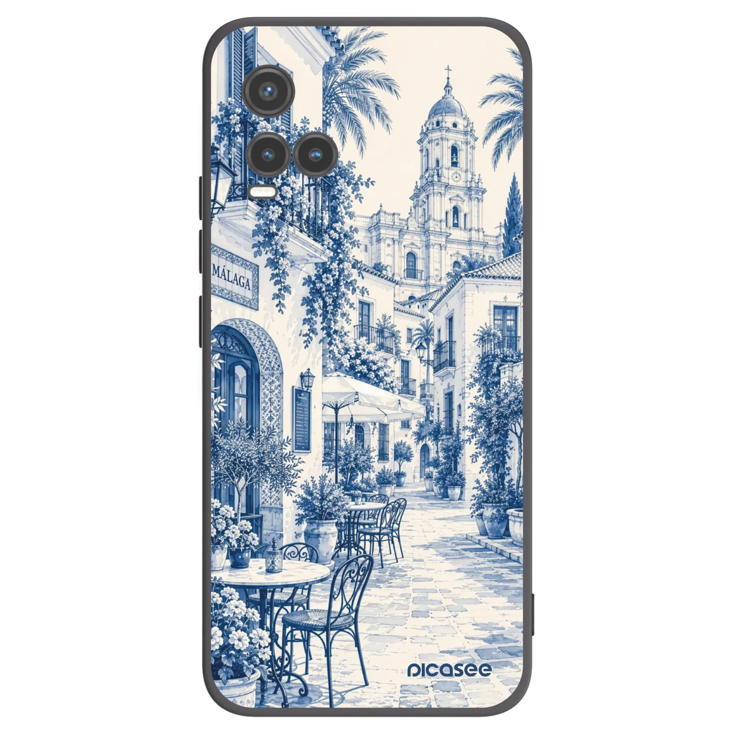 Picasee silikónový čierny obal pre Vivo Y33s - Calle Azul
