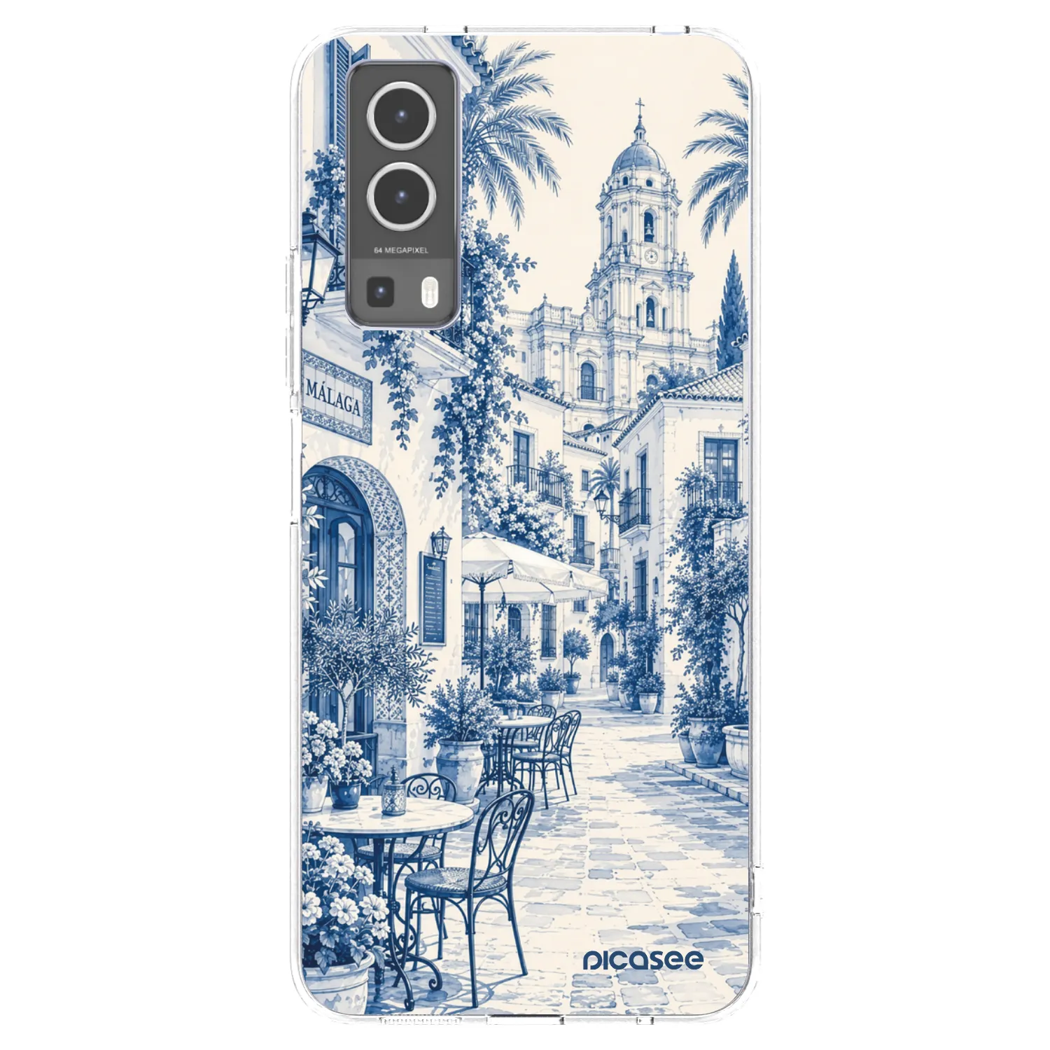 Picasee silikónový prehľadný obal pre Vivo Y72 5G - Calle Azul