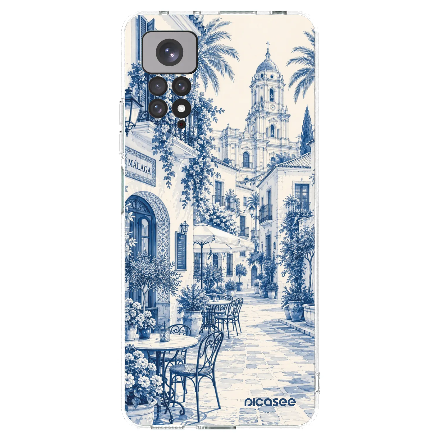 Picasee silikónový prehľadný obal pre Xiaomi Redmi Note 11 - Calle Azul