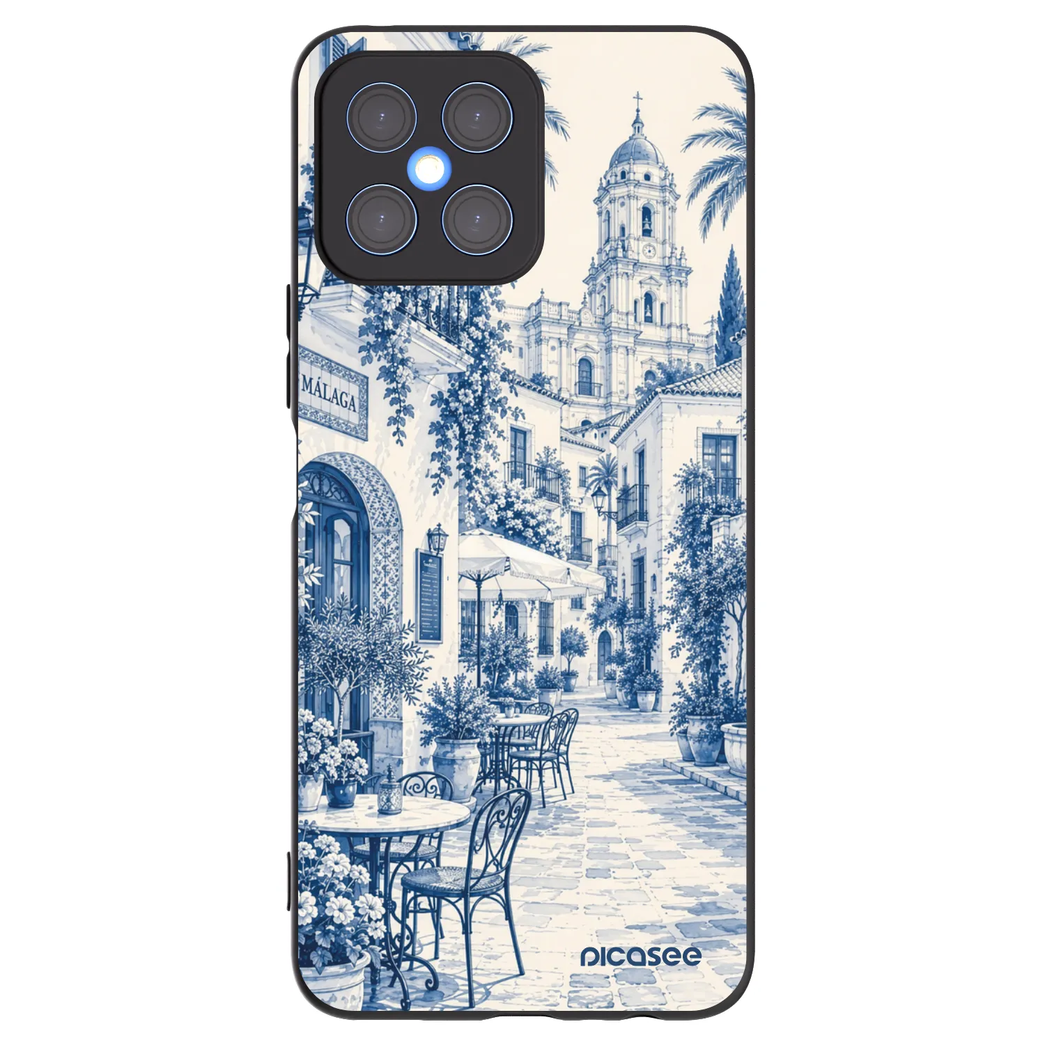Picasee silikónový čierny obal pre Honor X8 4G - Calle Azul