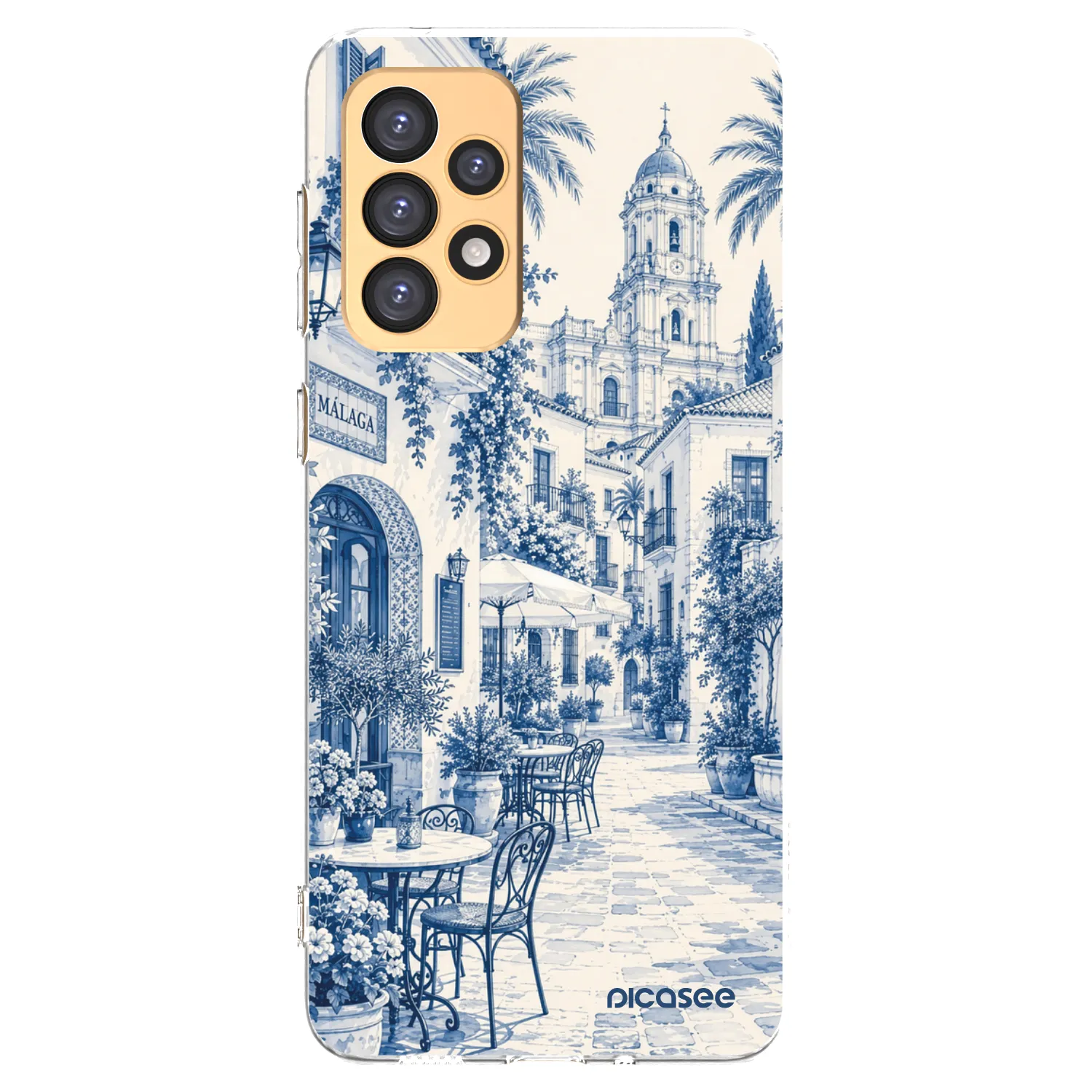 Picasee silikónový prehľadný obal pre Samsung Galaxy A33 5G A336 - Calle Azul