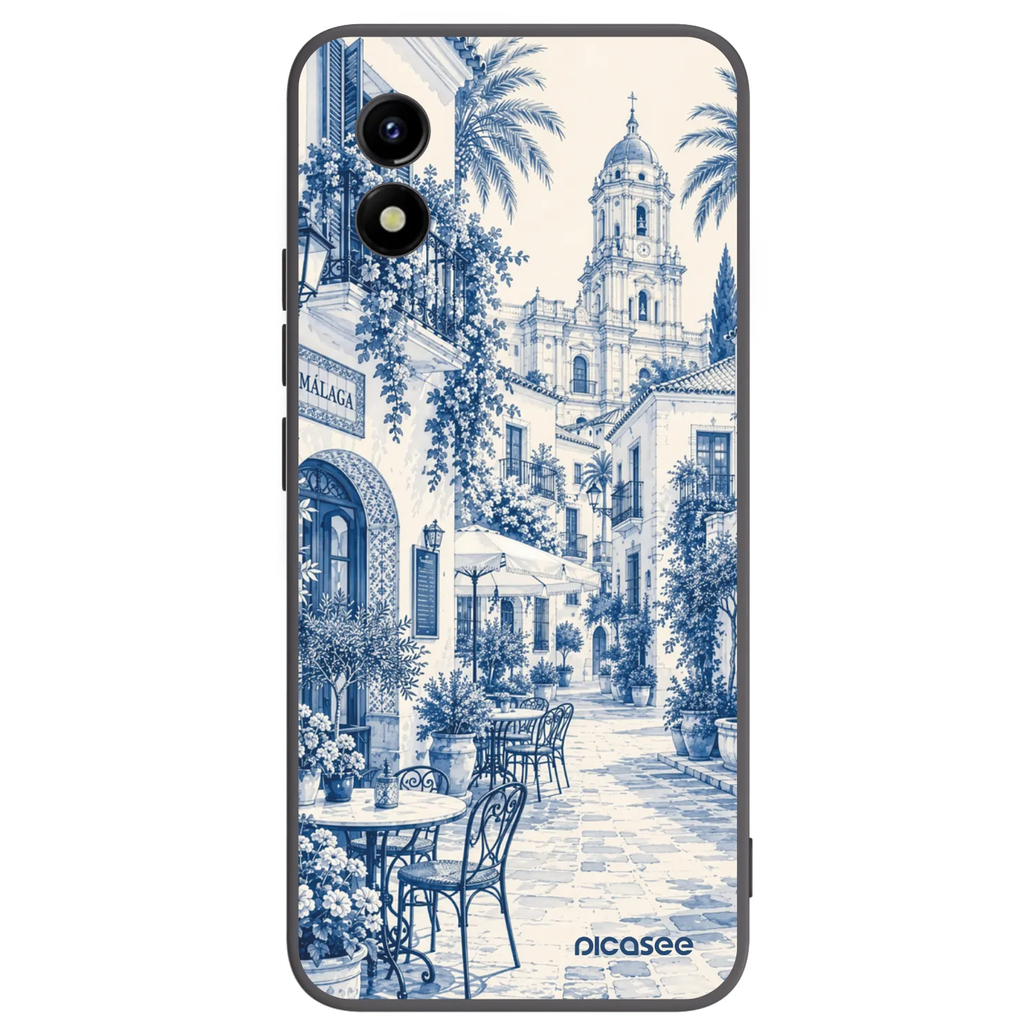 Picasee silikónový čierny obal pre Vivo Y01 - Calle Azul