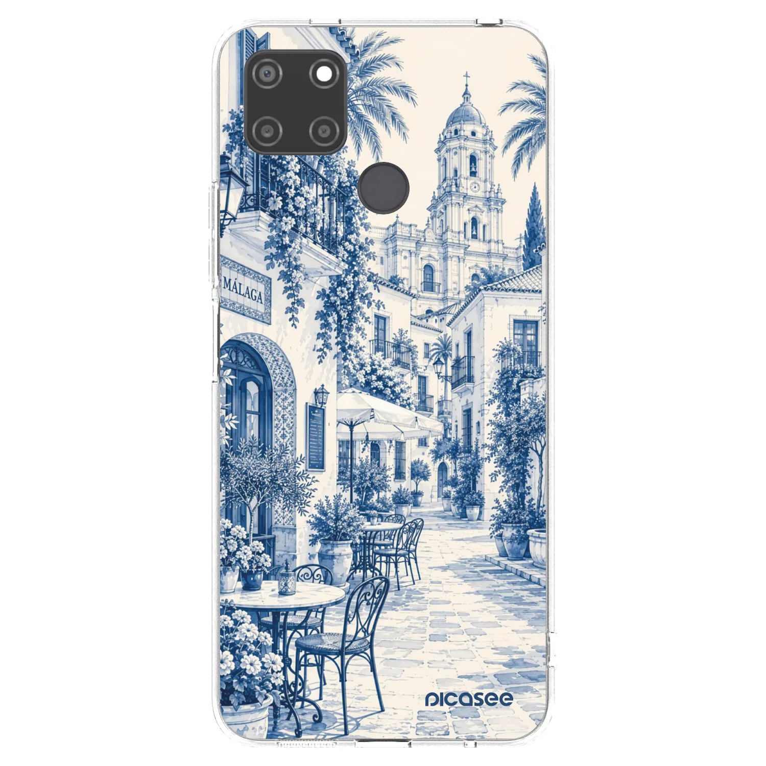 Picasee silikónový prehľadný obal pre Realme C21Y - Calle Azul