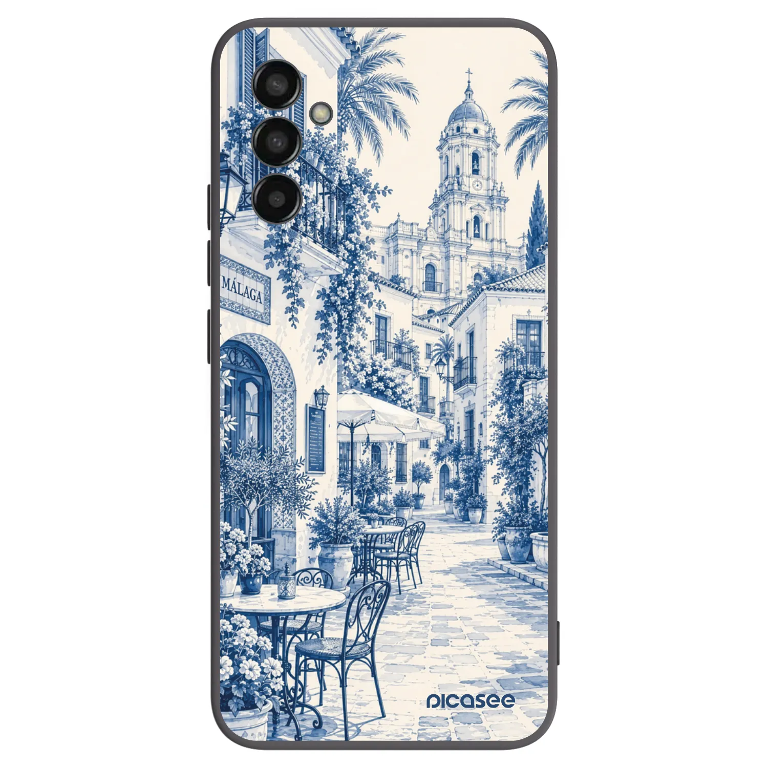 Picasee silikónový čierny obal pre Samsung Galaxy M13 M135F - Calle Azul