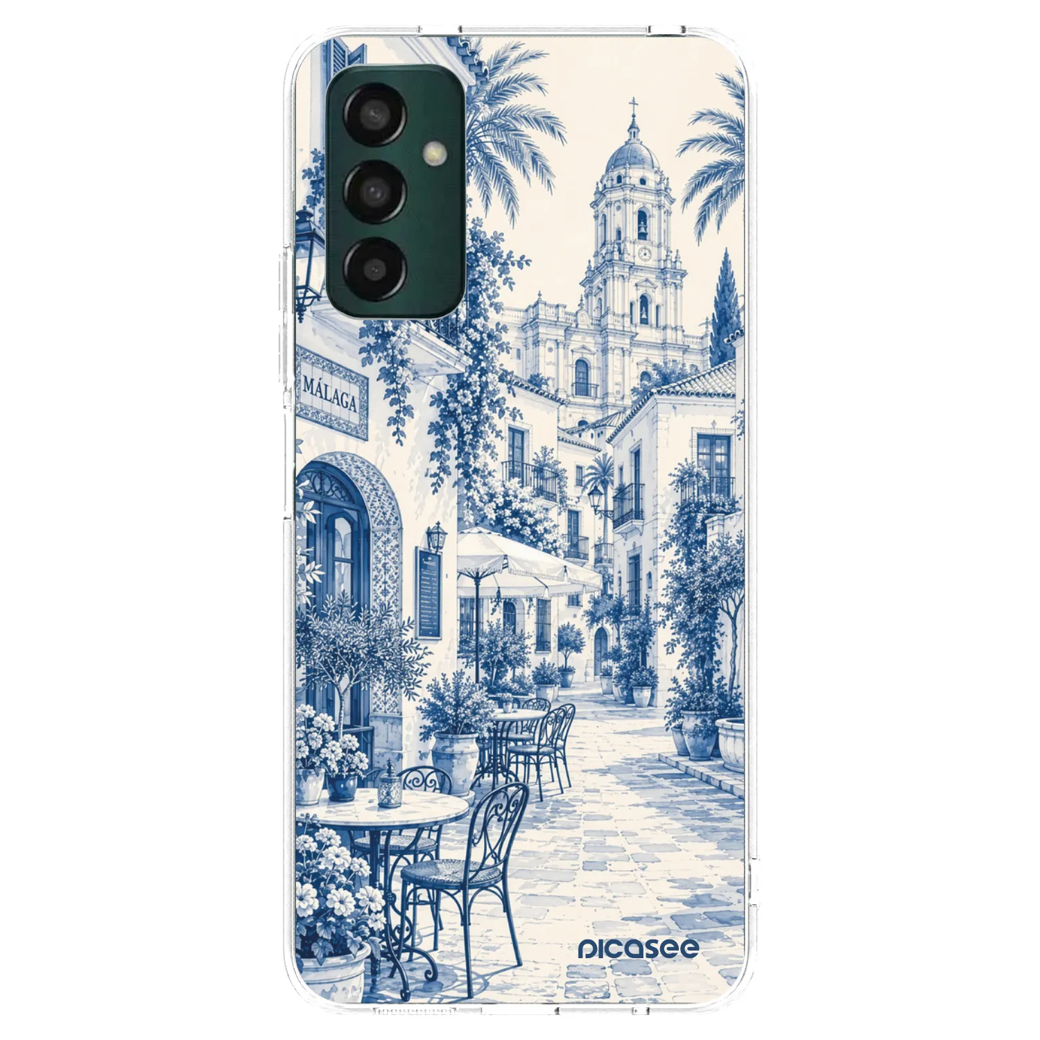 Picasee silikónový prehľadný obal pre Samsung Galaxy M13 M135F - Calle Azul