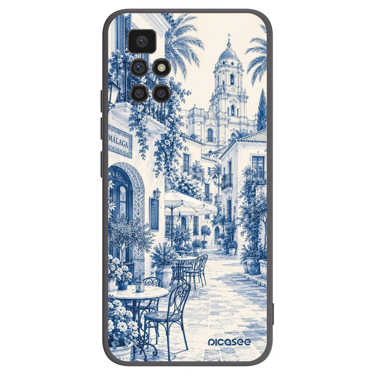 Picasee silikónový čierny obal pre Xiaomi Redmi 10 (2022) - Calle Azul