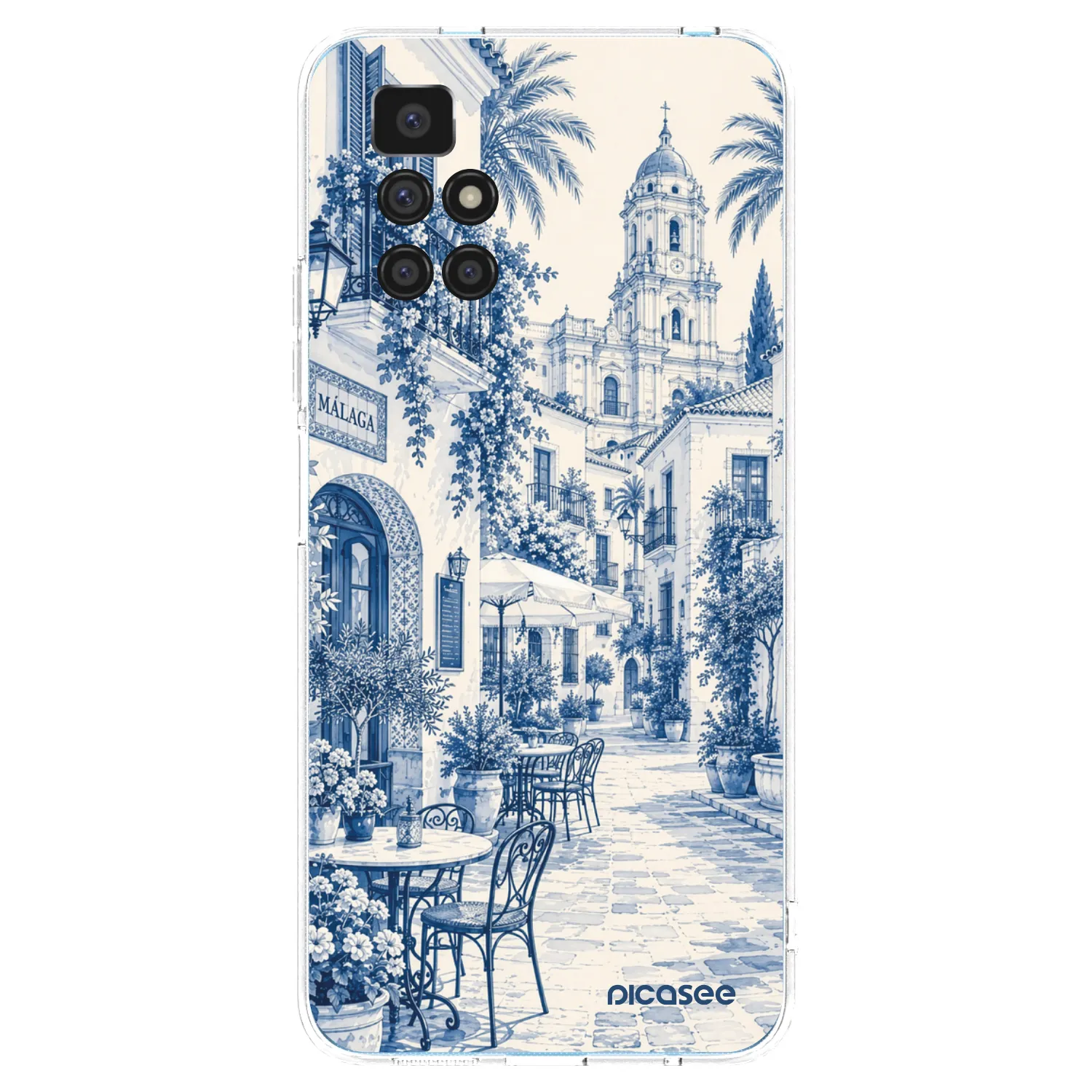 Picasee silikónový prehľadný obal pre Xiaomi Redmi 10 (2022) - Calle Azul