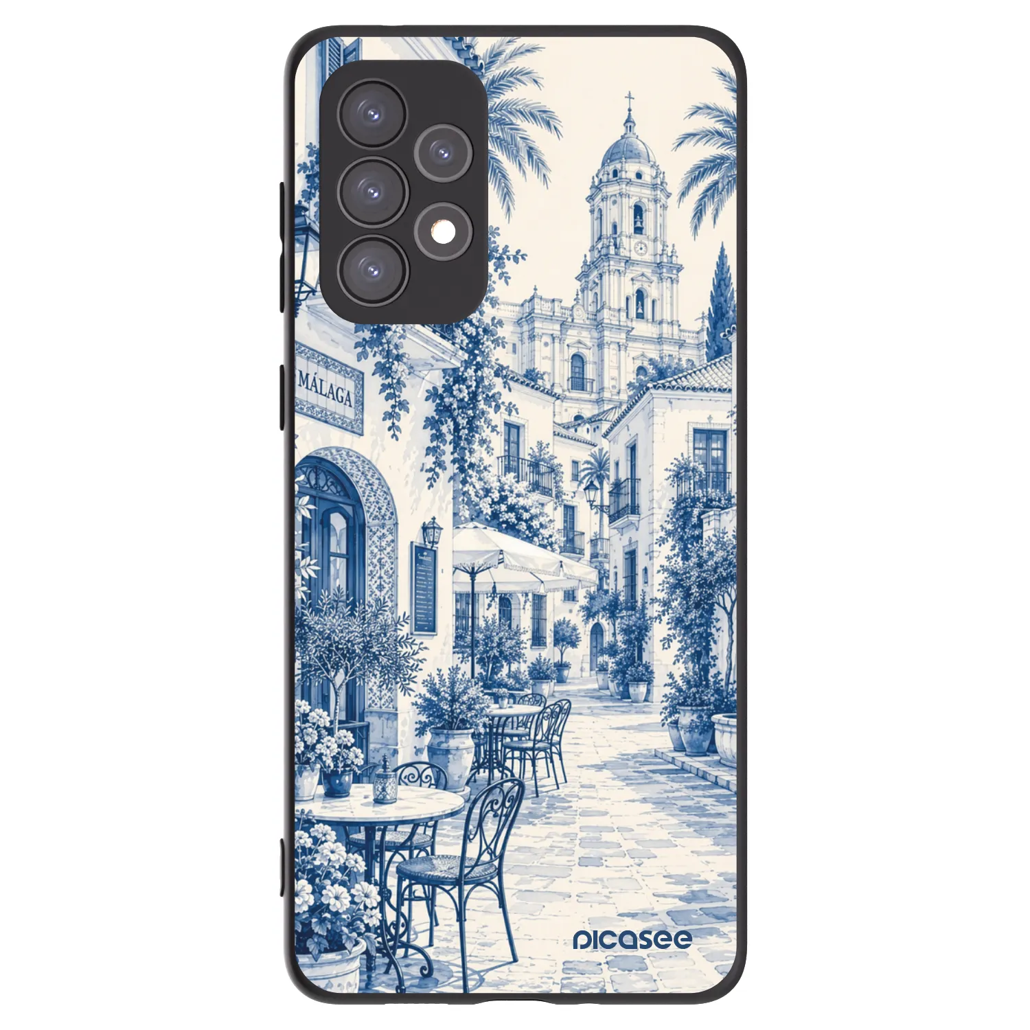 Picasee silikónový čierny obal pre Samsung Galaxy A73 5G - Calle Azul