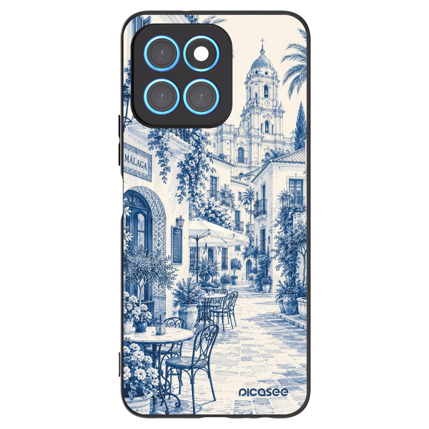 Picasee silikónový čierny obal pre Honor X6 - Calle Azul
