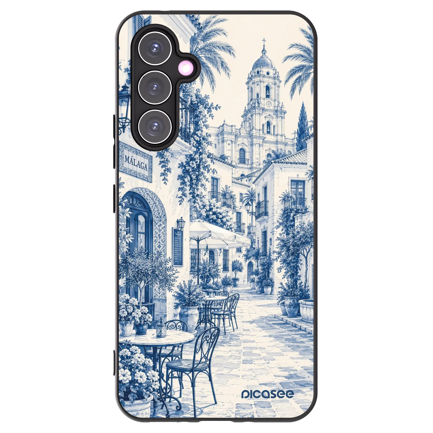 Picasee silikónový čierny obal pre Samsung Galaxy A54 5G A546B - Calle Azul