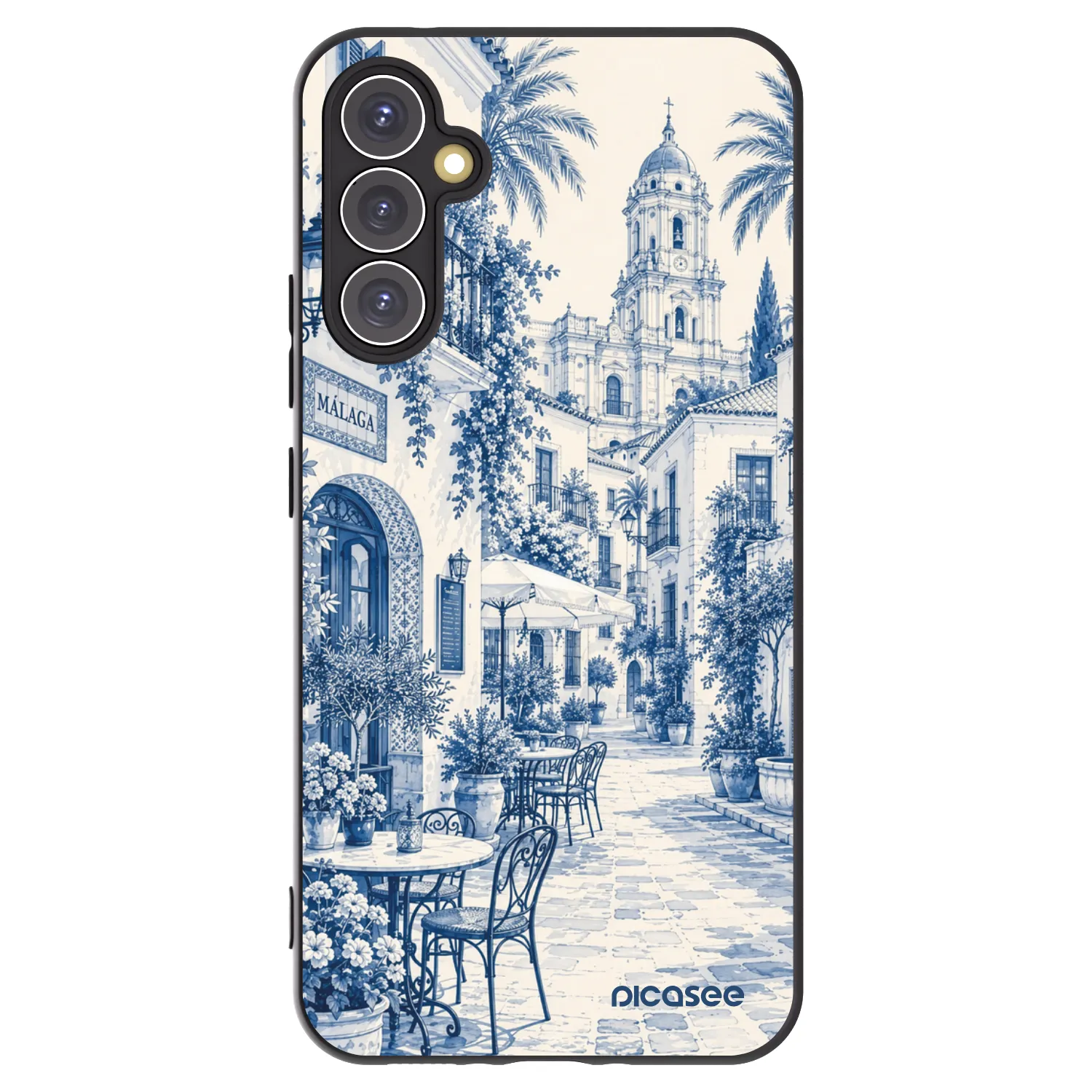 Picasee silikónový čierny obal pre Samsung Galaxy A34 5G A346B - Calle Azul