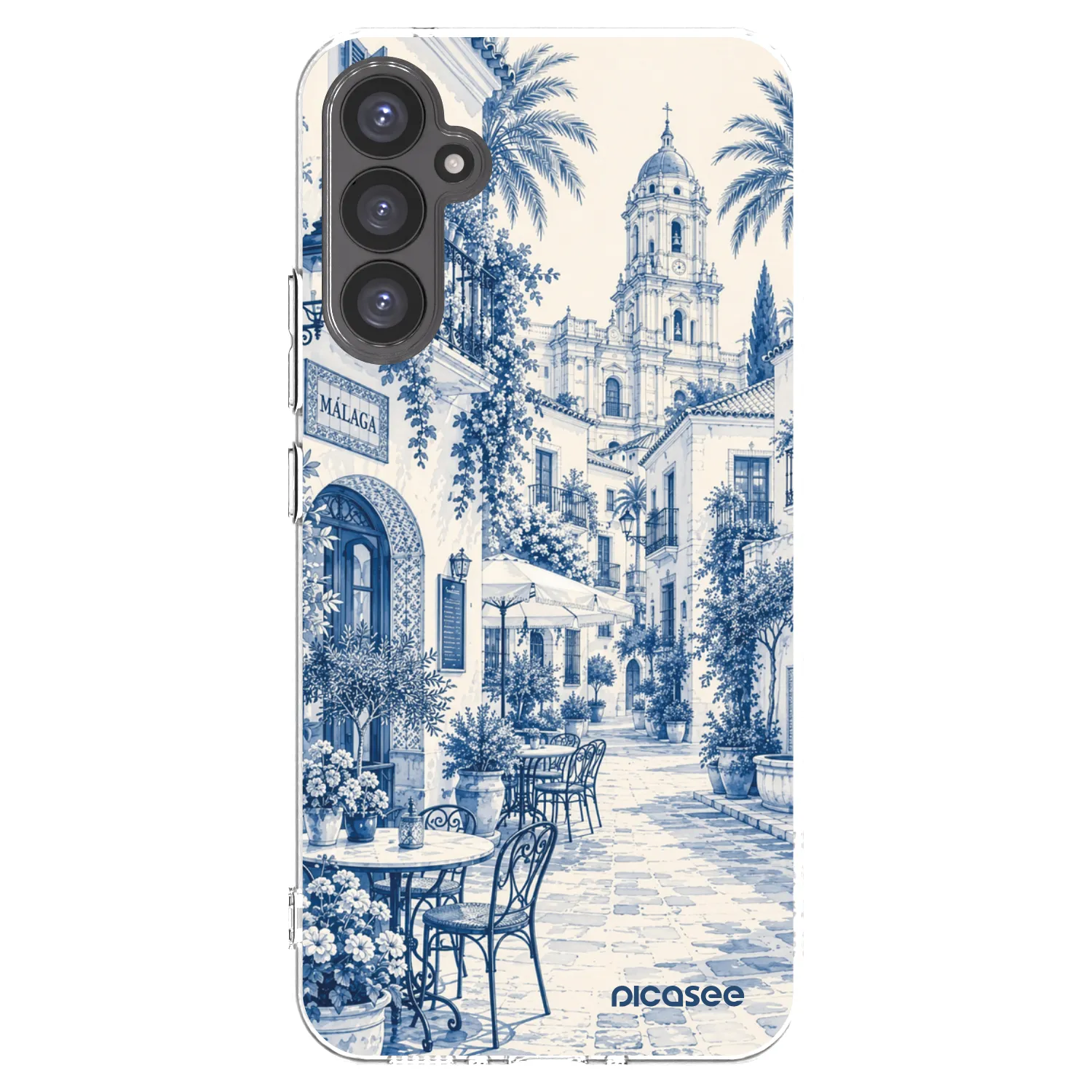 Picasee silikónový prehľadný obal pre Samsung Galaxy A34 5G A346B - Calle Azul