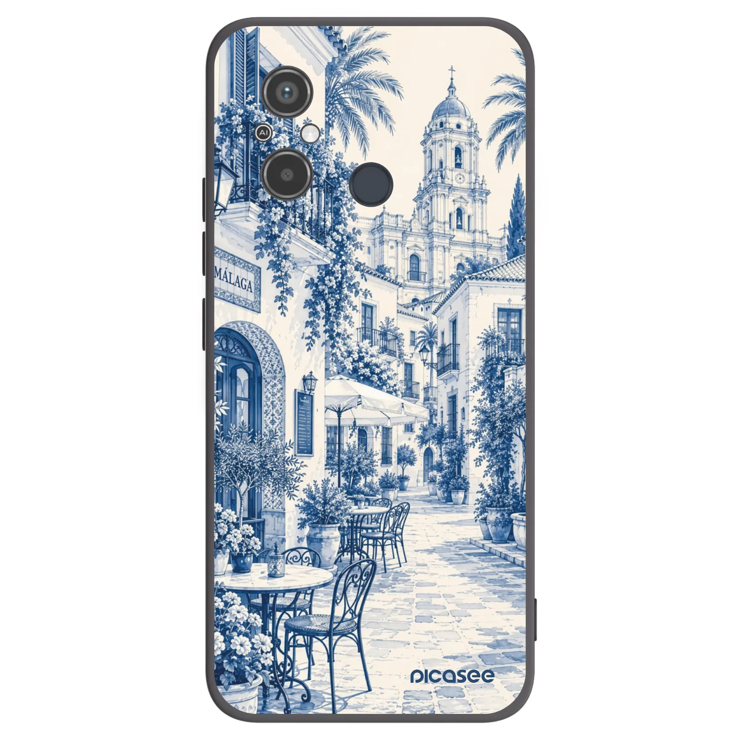 Picasee silikónový čierny obal pre Xiaomi Redmi 12C - Calle Azul