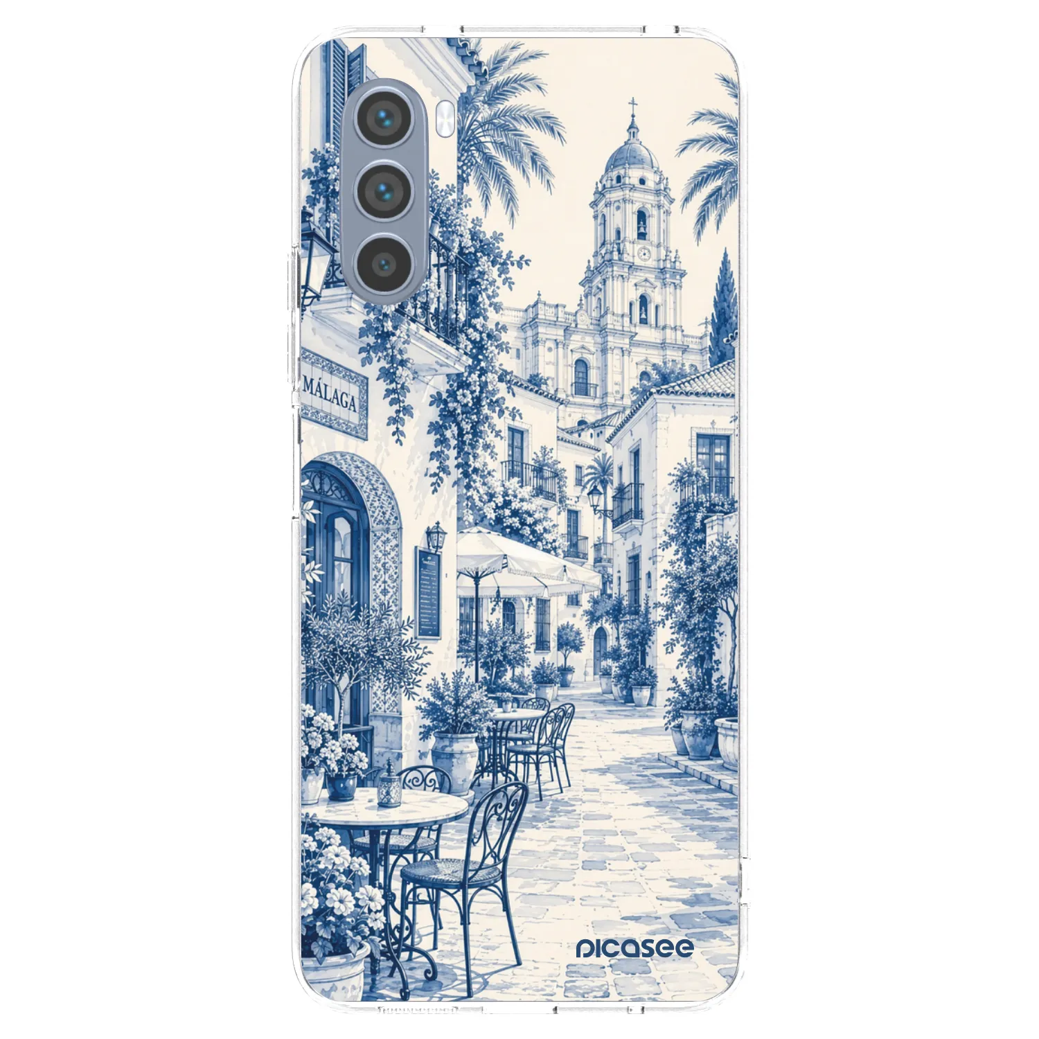Picasee silikónový prehľadný obal pre Motorola Moto G62 - Calle Azul