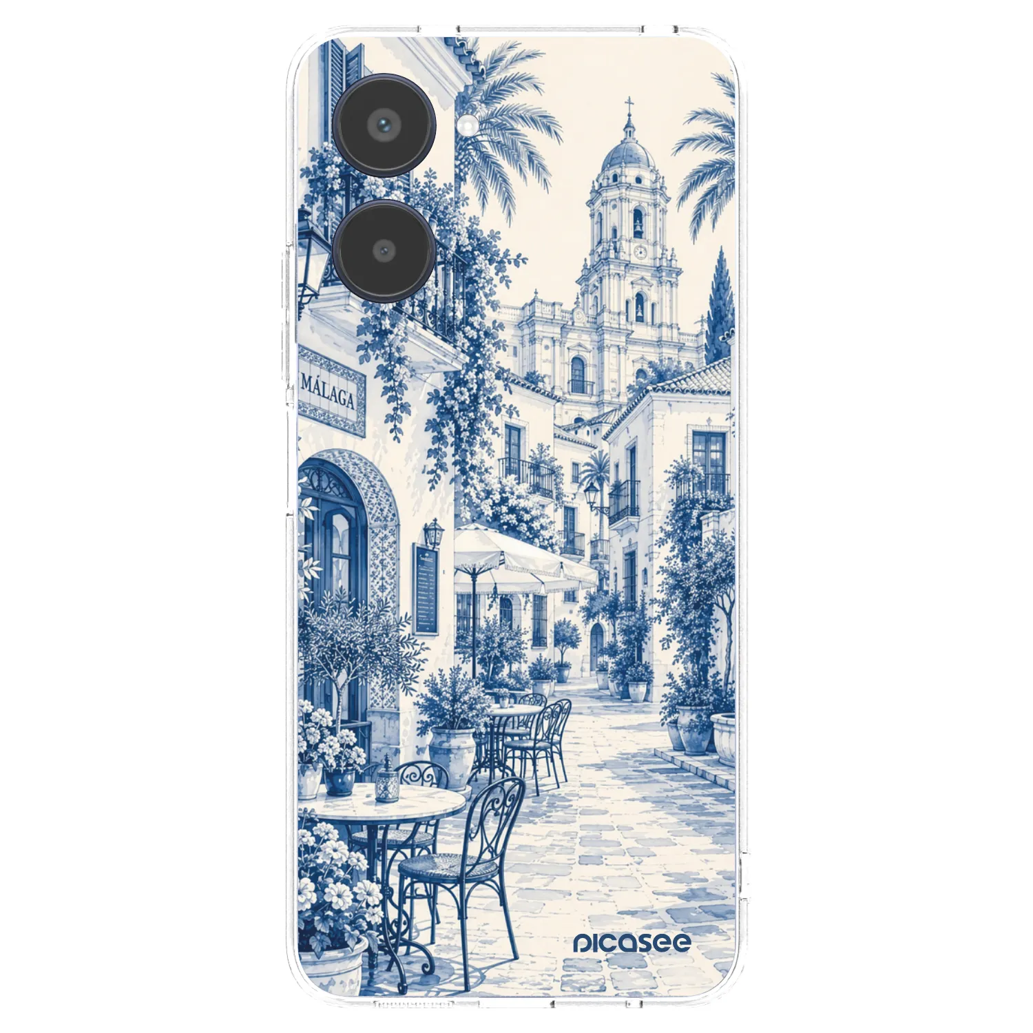 Picasee silikónový prehľadný obal pre Realme 10 4G - Calle Azul