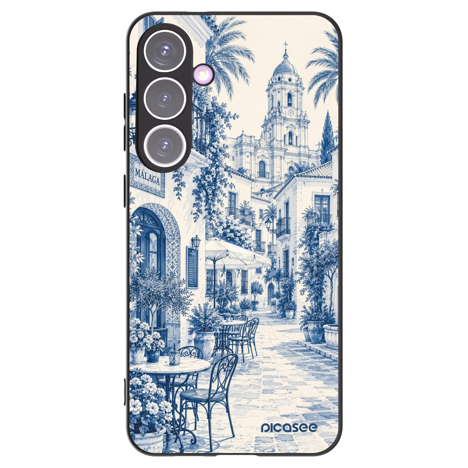 Picasee silikónový čierny obal pre Samsung Galaxy S24+ S926B 5G - Calle Azul