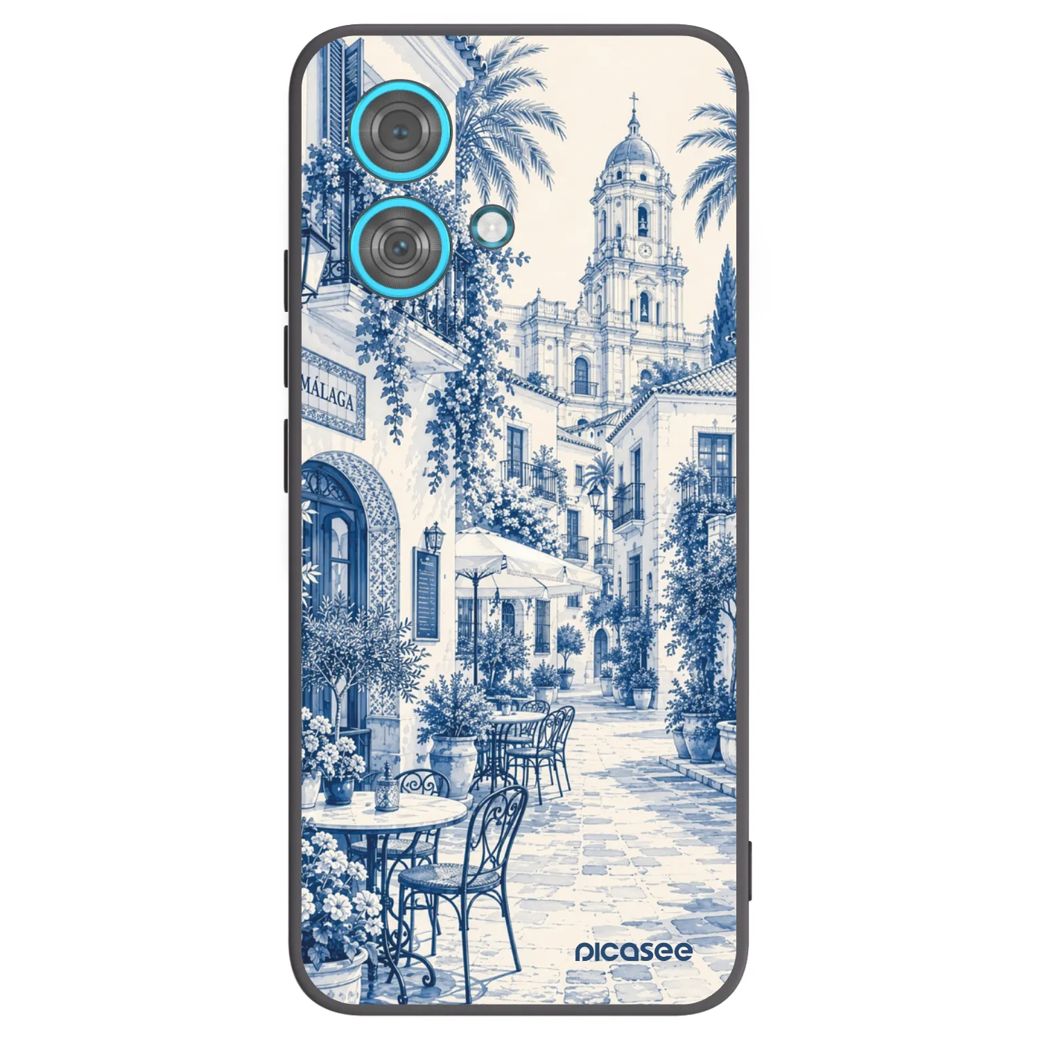 Picasee silikónový čierny obal pre Motorola Edge 40 Neo - Calle Azul