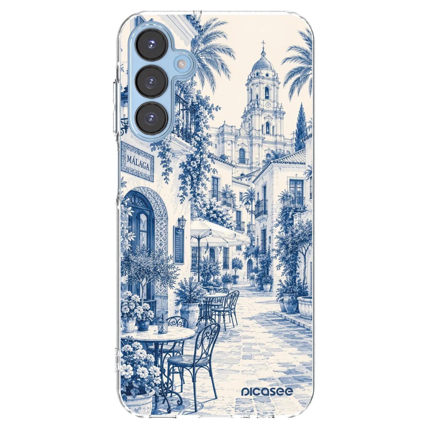 Picasee silikónový prehľadný obal pre Samsung Galaxy A15 A156B 5G - Calle Azul