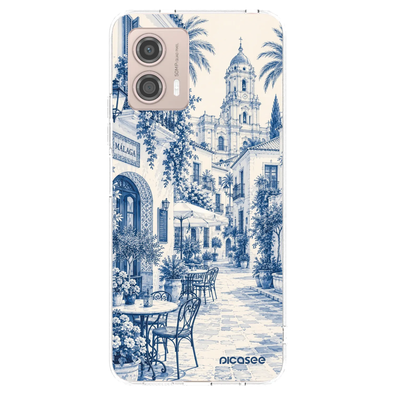 Picasee silikónový prehľadný obal pre Motorola Moto G53 5G - Calle Azul