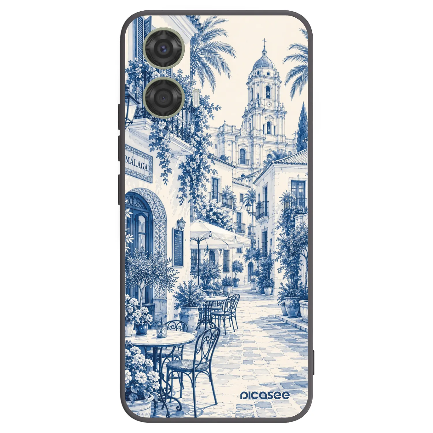 Picasee silikónový čierny obal pre Motorola Moto G24 - Calle Azul