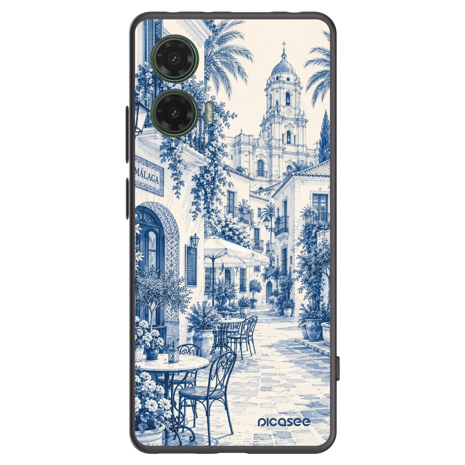 Picasee silikónový čierny obal pre Motorola Moto G35 5G - Calle Azul