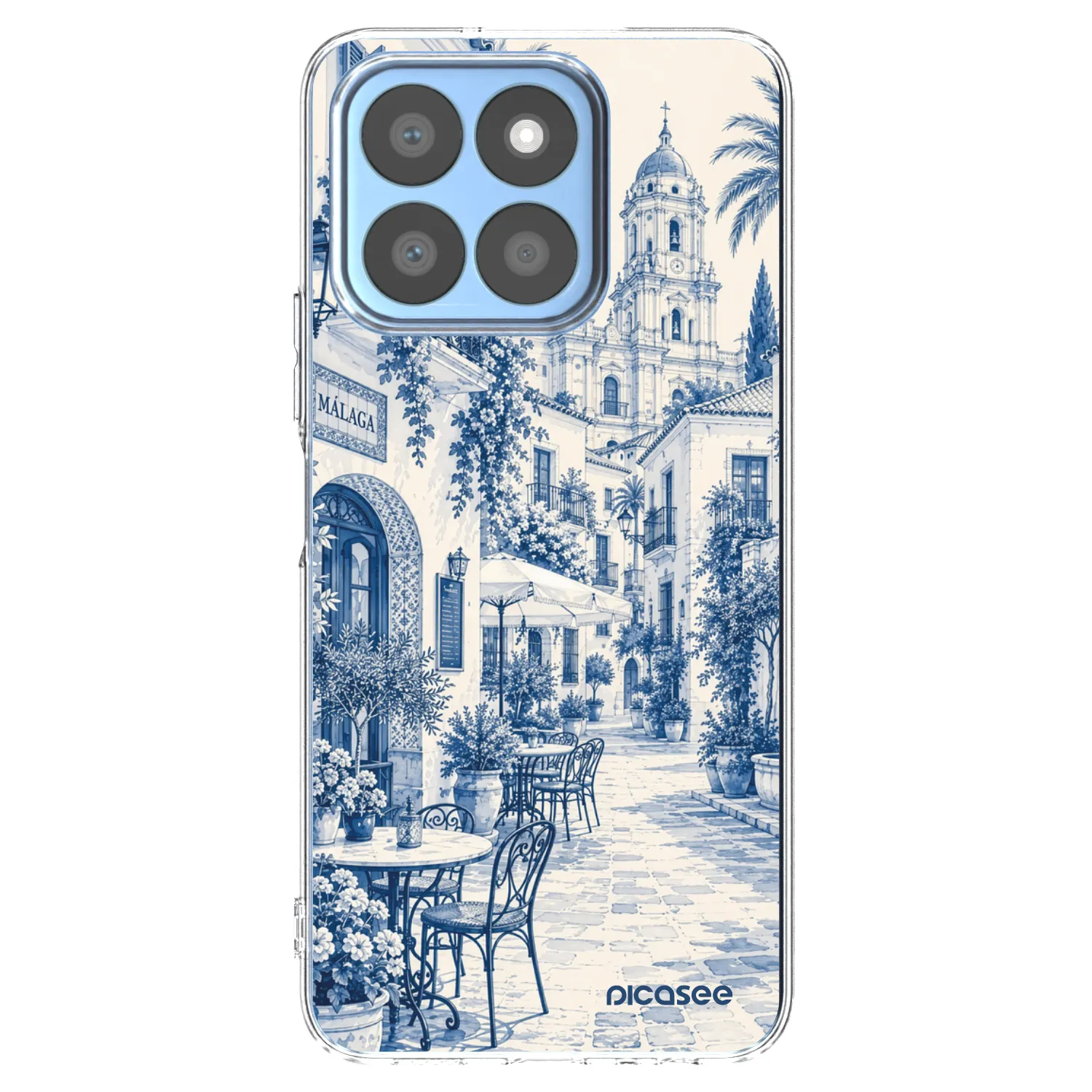 Picasee silikónový prehľadný obal pre Honor X8c - Calle Azul
