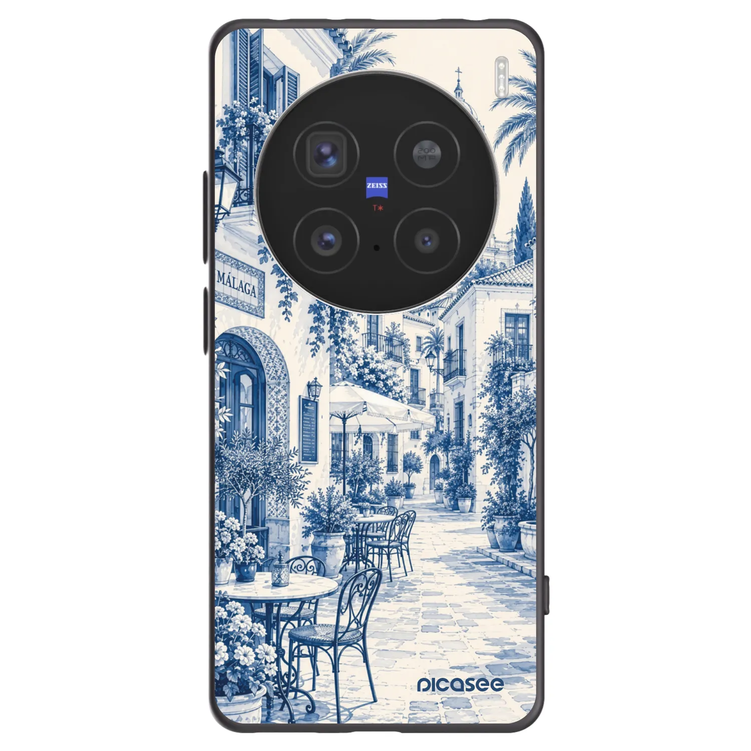 Picasee silikónový čierny obal pre Vivo X200 Pro - Calle Azul