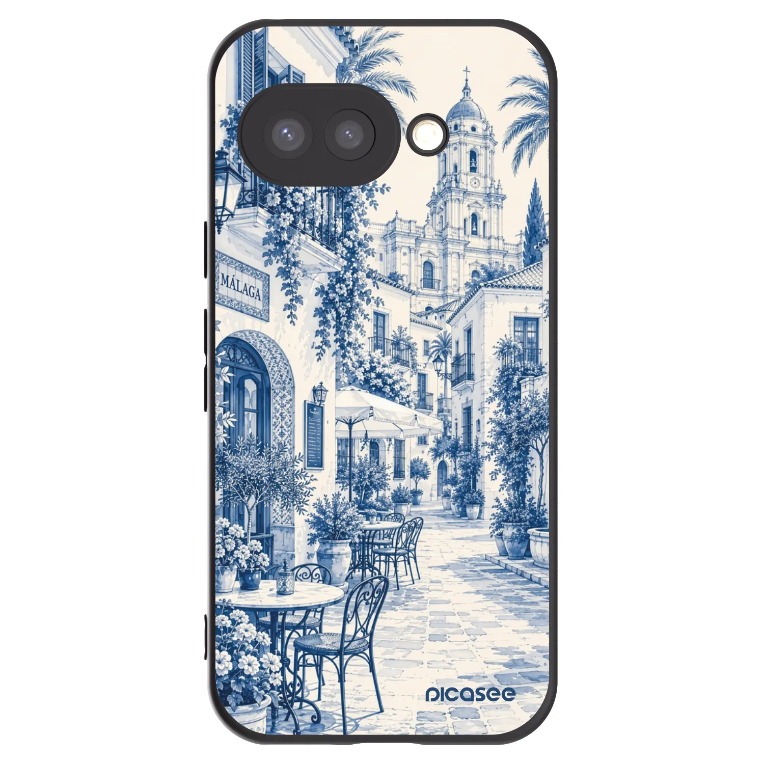 Picasee silikónový čierny obal pre Google Pixel 9a - Calle Azul