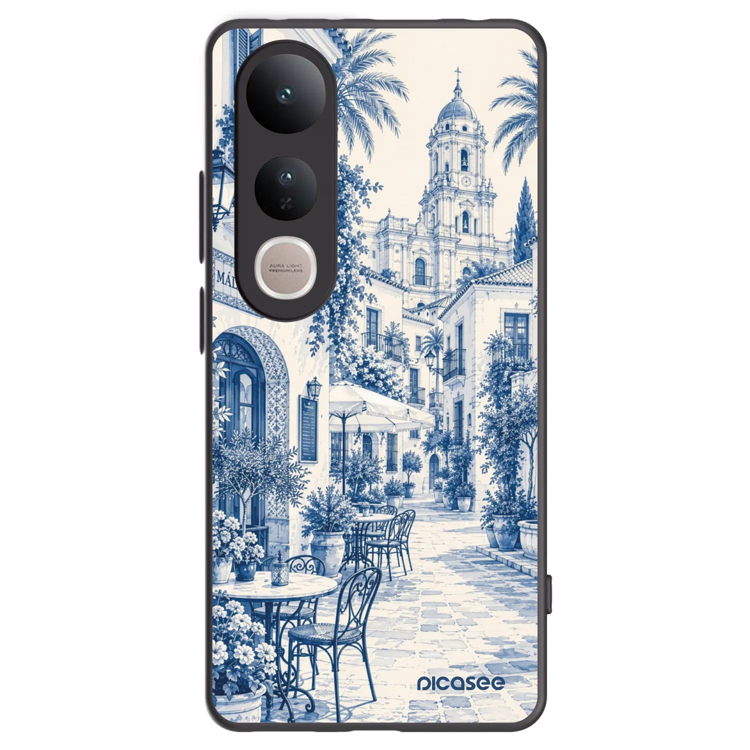 Picasee silikónový čierny obal pre Vivo V50 Lite 5G - Calle Azul