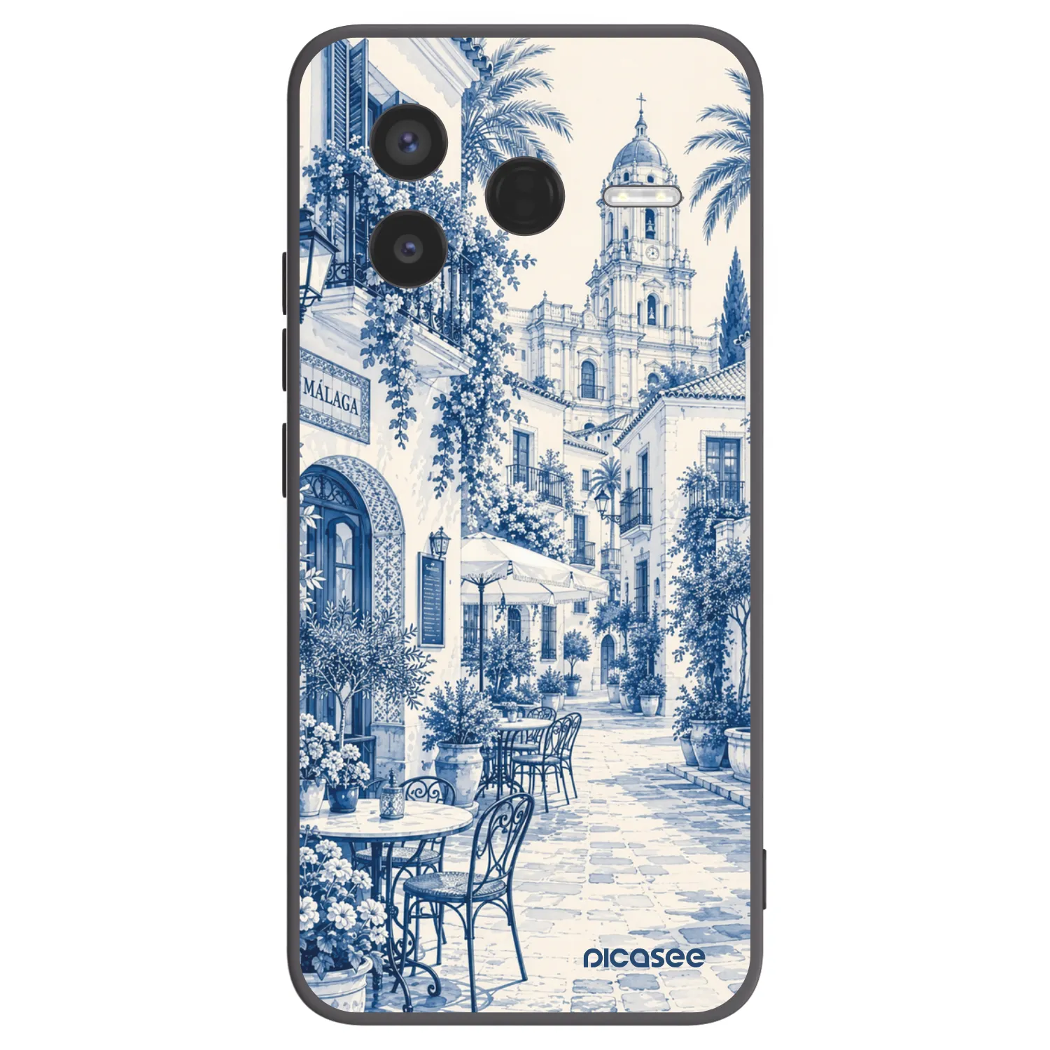 Picasee silikónový čierny obal pre Xiaomi Poco F7 Pro 5G - Calle Azul