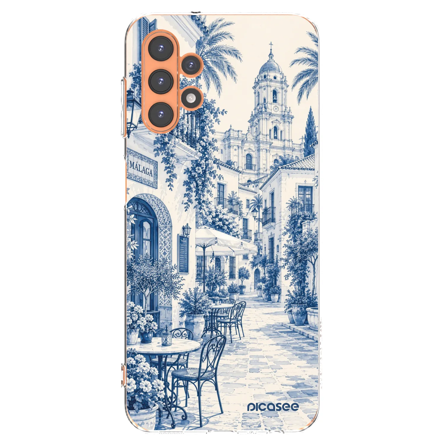 Picasee silikónový prehľadný obal pre Samsung Galaxy A13 5G - Calle Azul