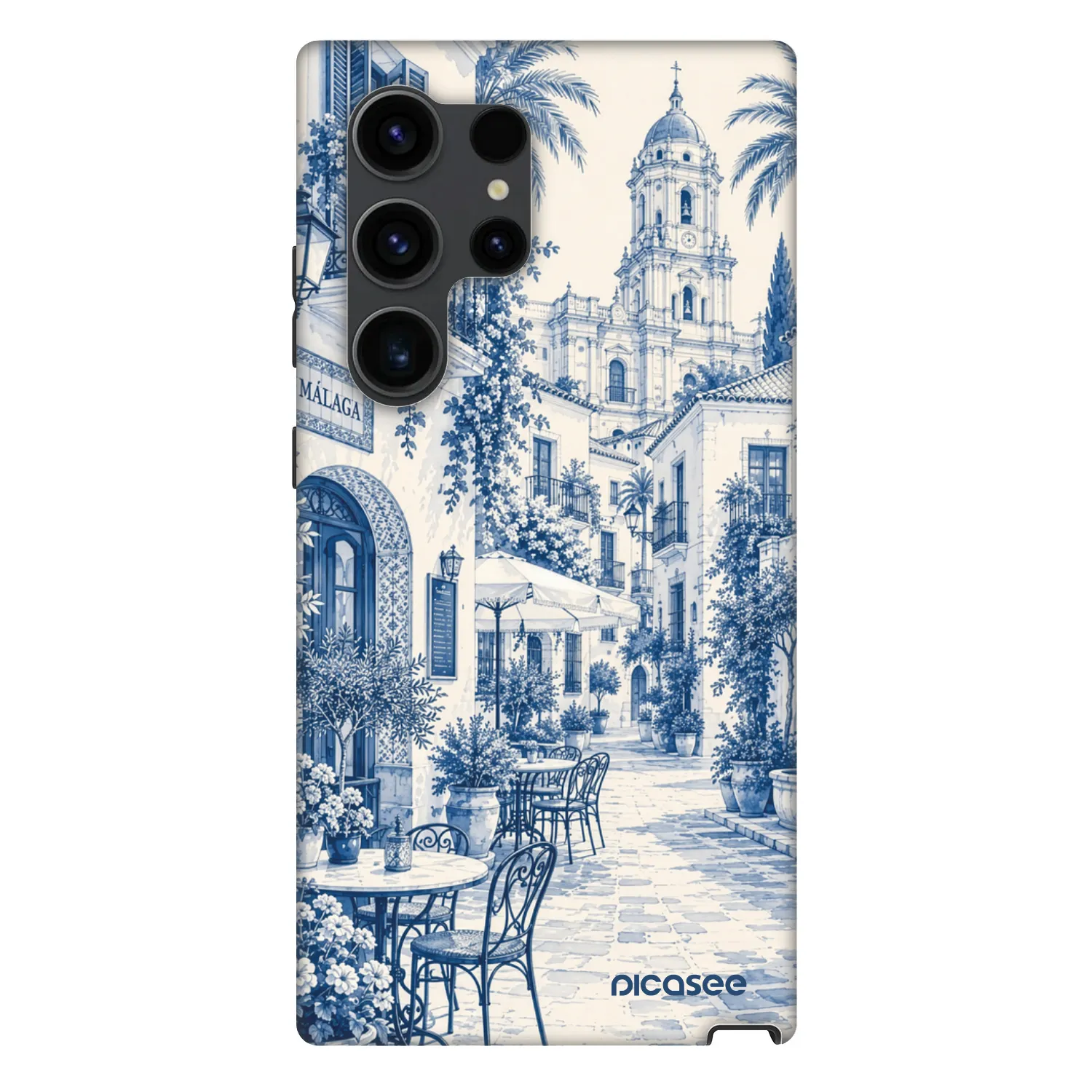 Picasee Fashion Case PowerShare pro Samsung Galaxy S24 Ultra S928B 5G - Calle Azul