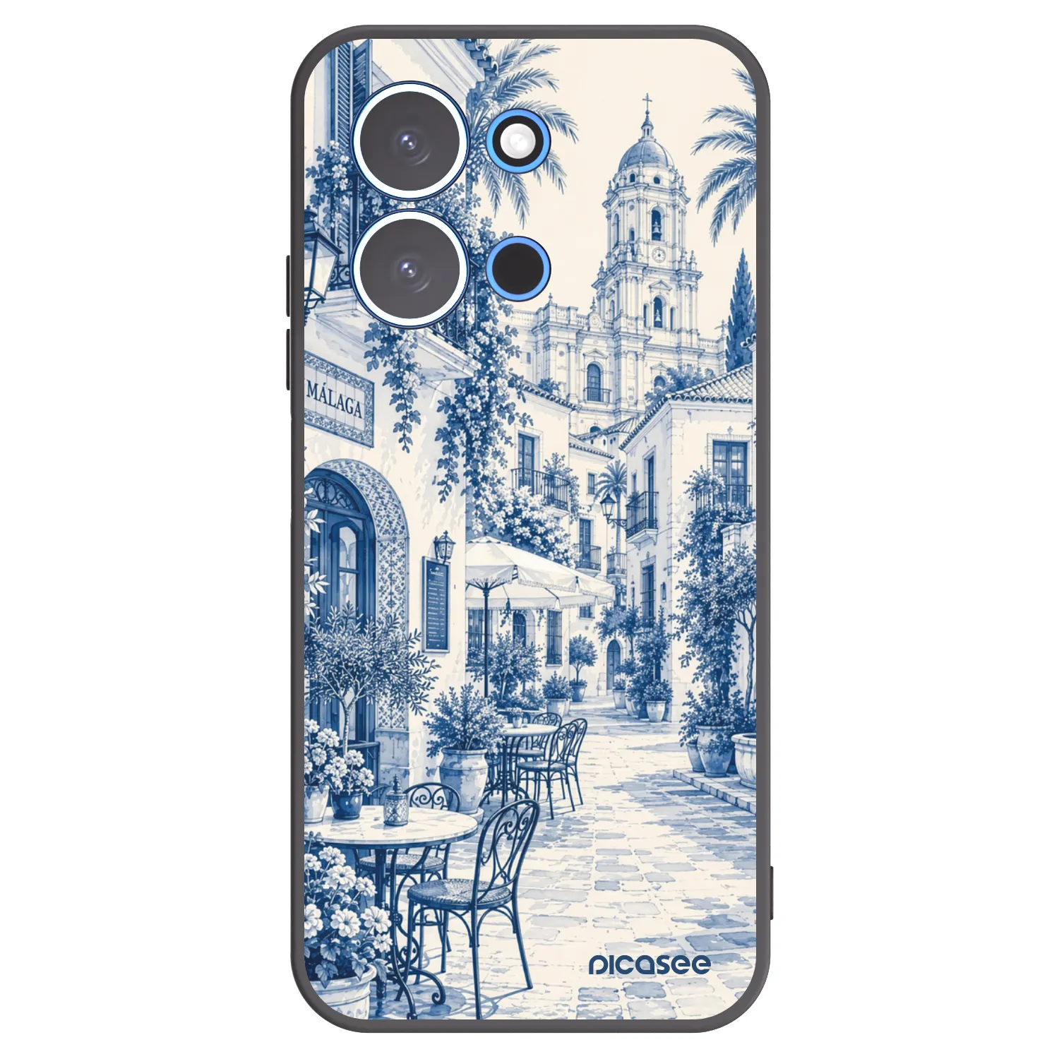 Picasee silikónový čierny obal pre Xiaomi Redmi 15C 4G - Calle Azul