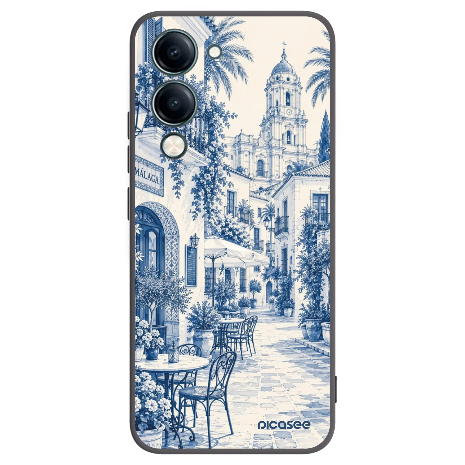 Picasee silikónový čierny obal pre Vivo Y29s 5G - Calle Azul