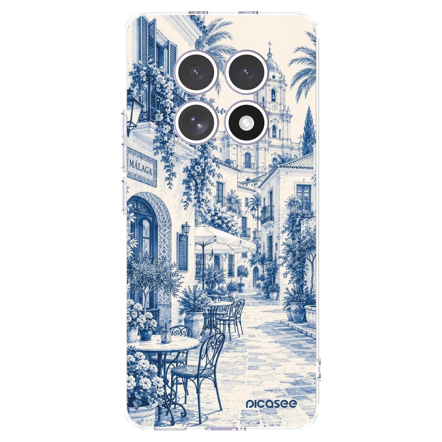 Picasee silikónový prehľadný obal pre Xiaomi Redmi Note 15 4G - Calle Azul