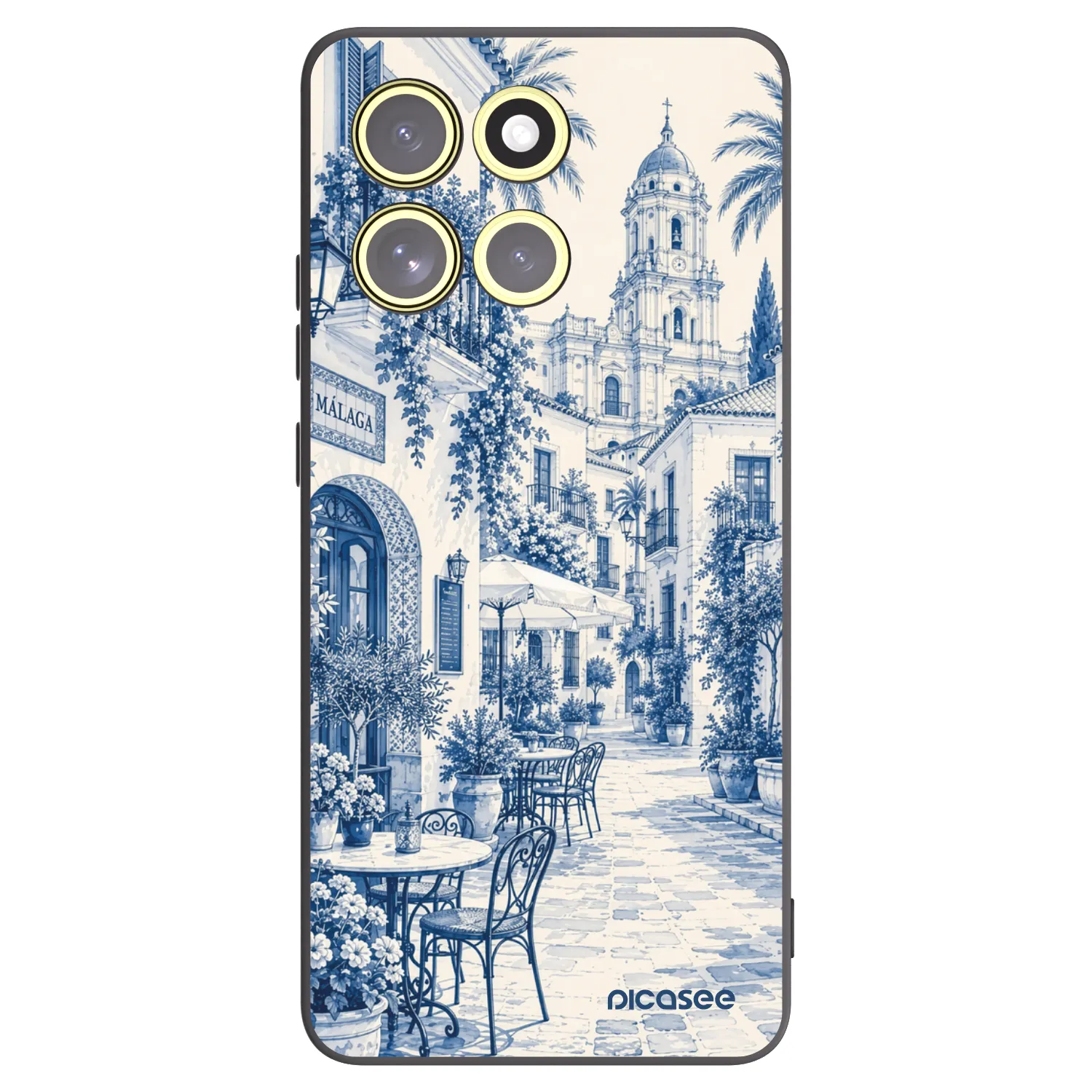 Picasee silikónový čierny obal pre Motorola Moto G86 Power 5G - Calle Azul