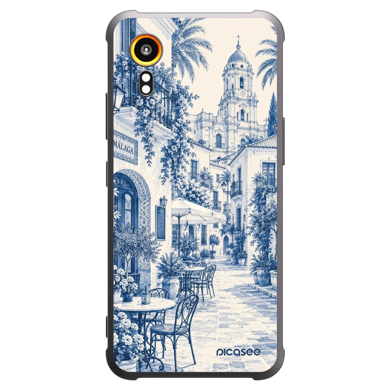 Picasee silikónový čierny obal pre Samsung Galaxy XCover 7 - Calle Azul
