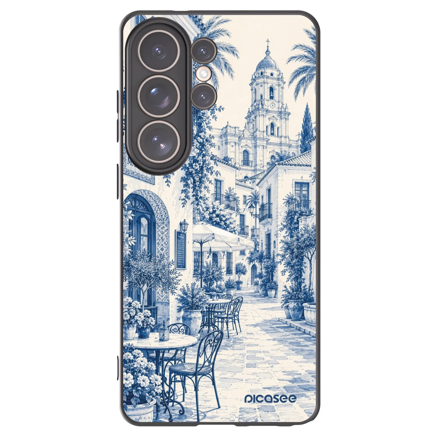 Picasee silikónový čierny obal pre Samsung Galaxy S26 Ultra - Calle Azul
