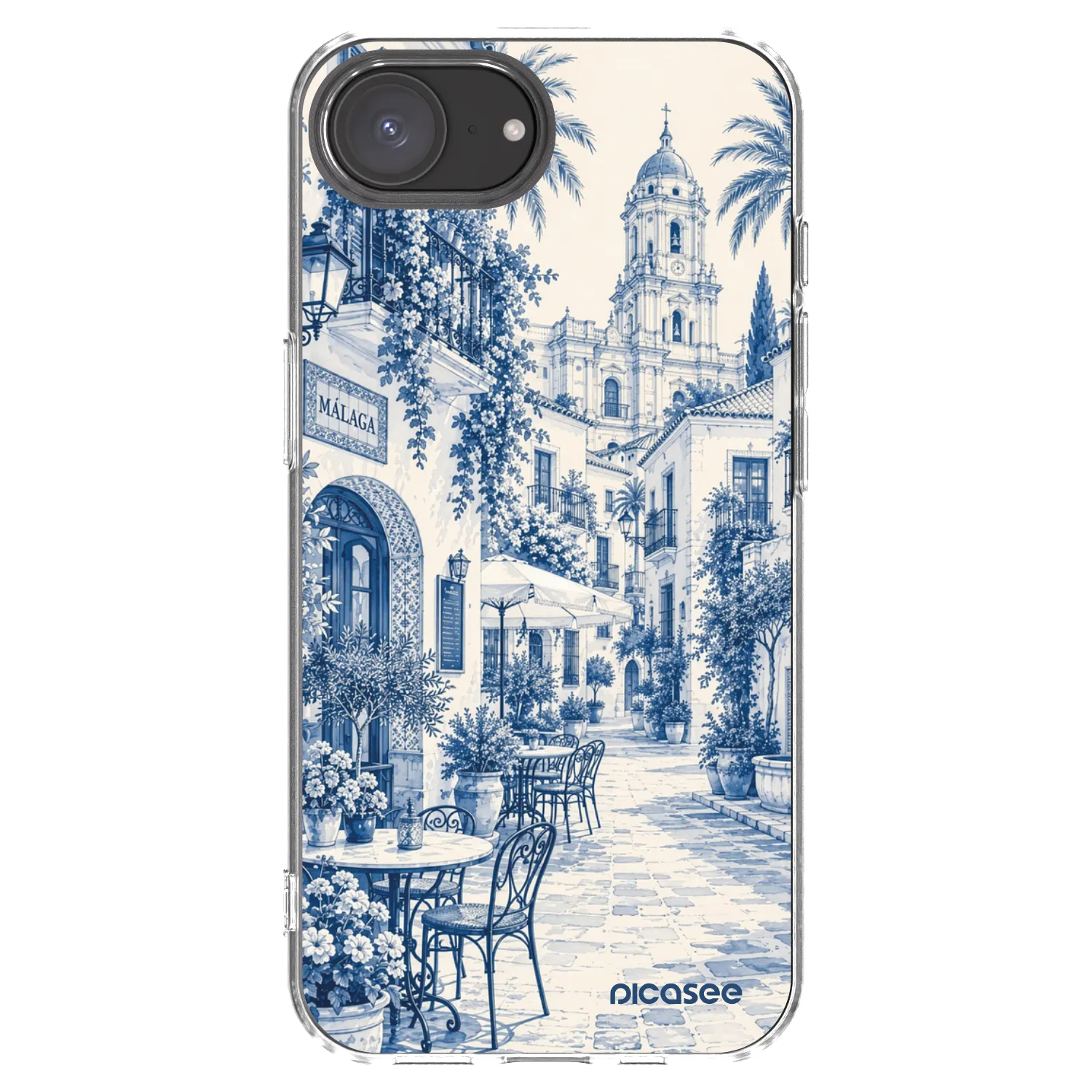 Picasee silikónový prehľadný obal pre Apple iPhone 17e - Calle Azul