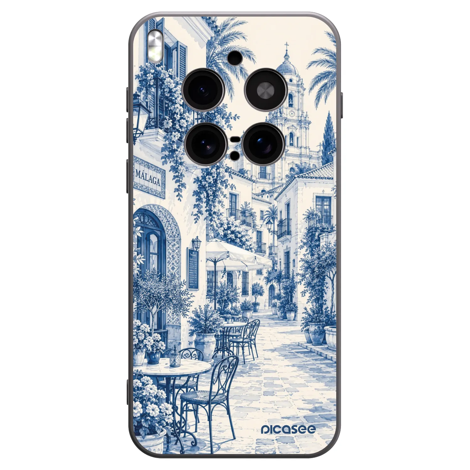 Picasee silikónový čierny obal pre Vivo X300 Pro - Calle Azul