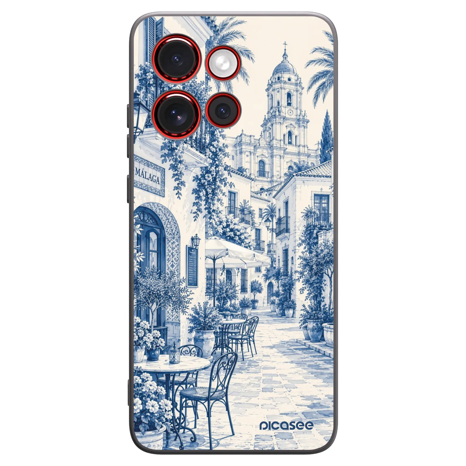 Picasee silikónový čierny obal pre Motorola Edge 60 Neo 5G - Calle Azul