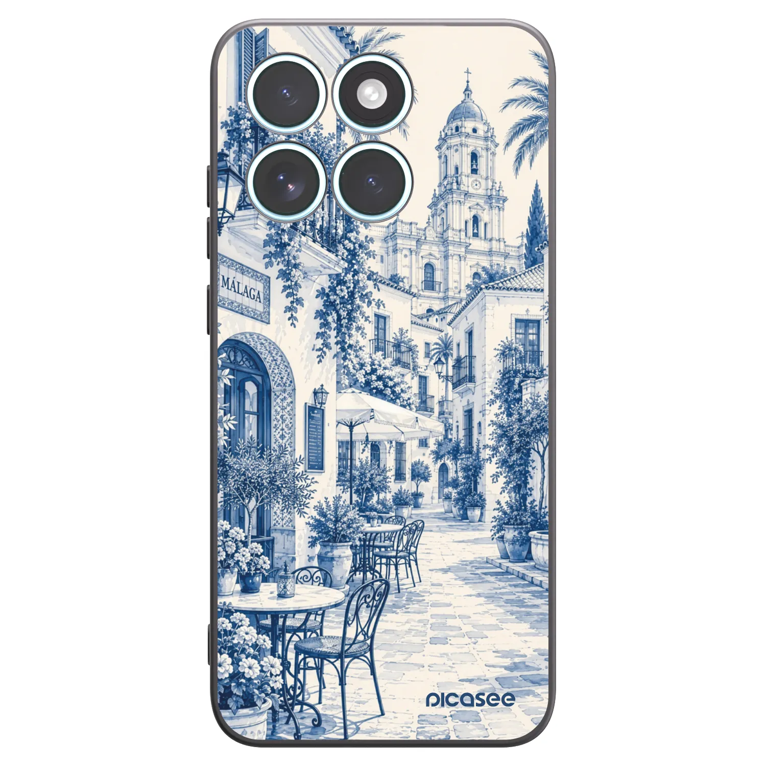 Picasee silikónový čierny obal pre Motorola Edge 70 Fusion - Calle Azul