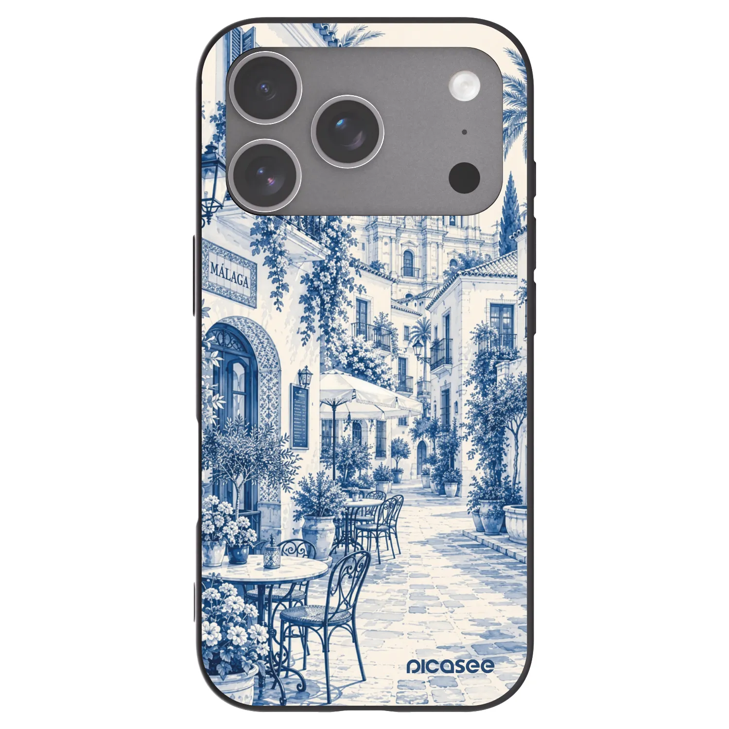 Picasee silikónový čierny obal pre Apple iPhone 18 Pro - Calle Azul