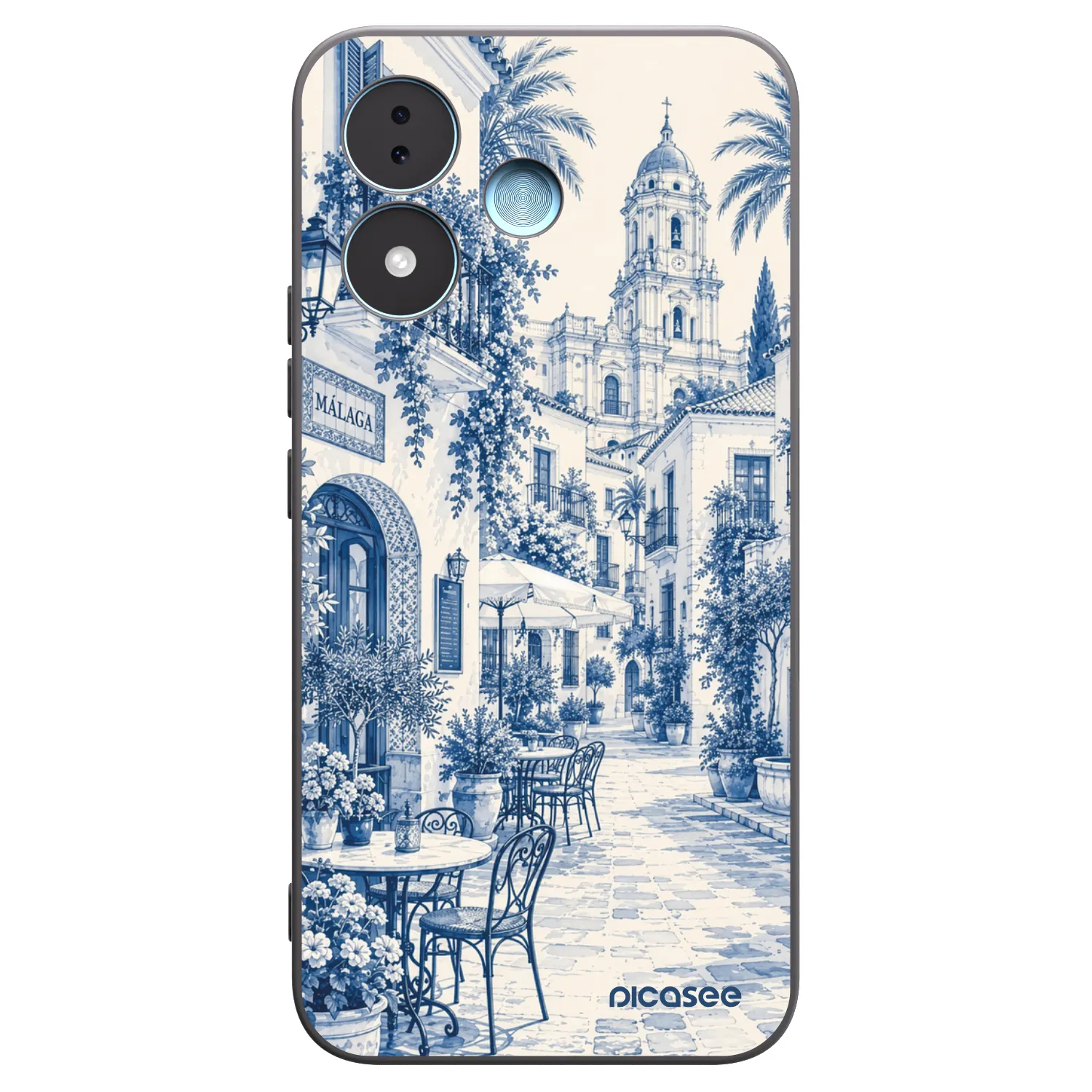 Picasee silikónový čierny obal pre Xiaomi Redmi Note 17 5G - Calle Azul