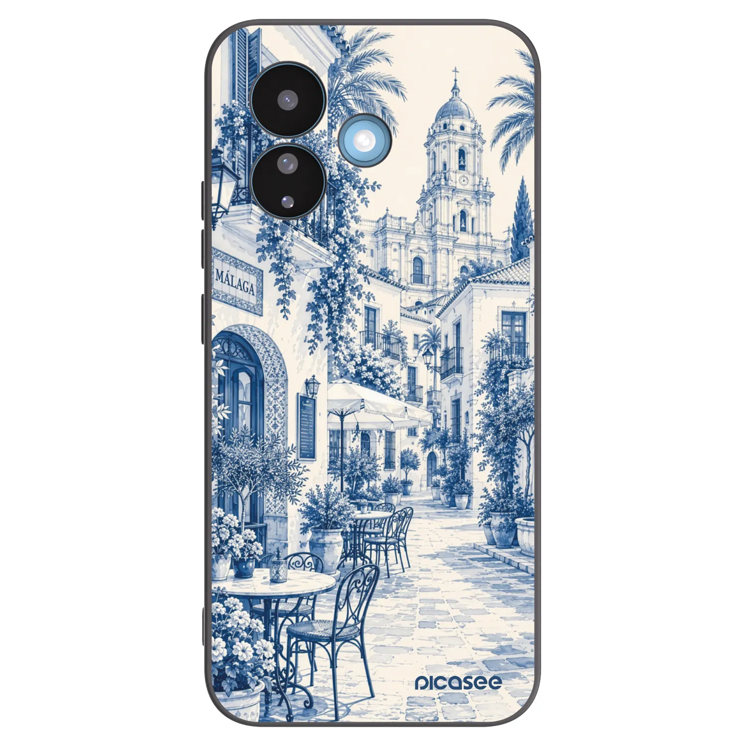 Picasee silikónový čierny obal pre Xiaomi Redmi Note 17 Pro 5G - Calle Azul