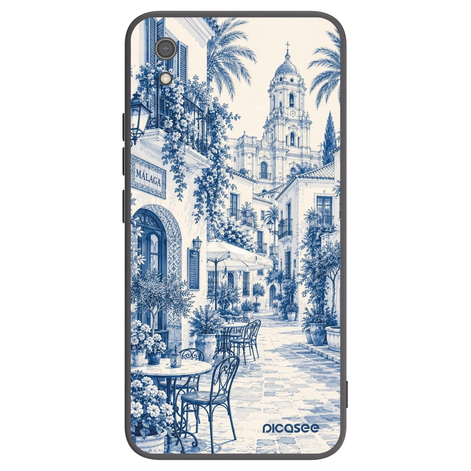 Picasee silikónový čierny obal pre Xiaomi Redmi 7A - Calle Azul