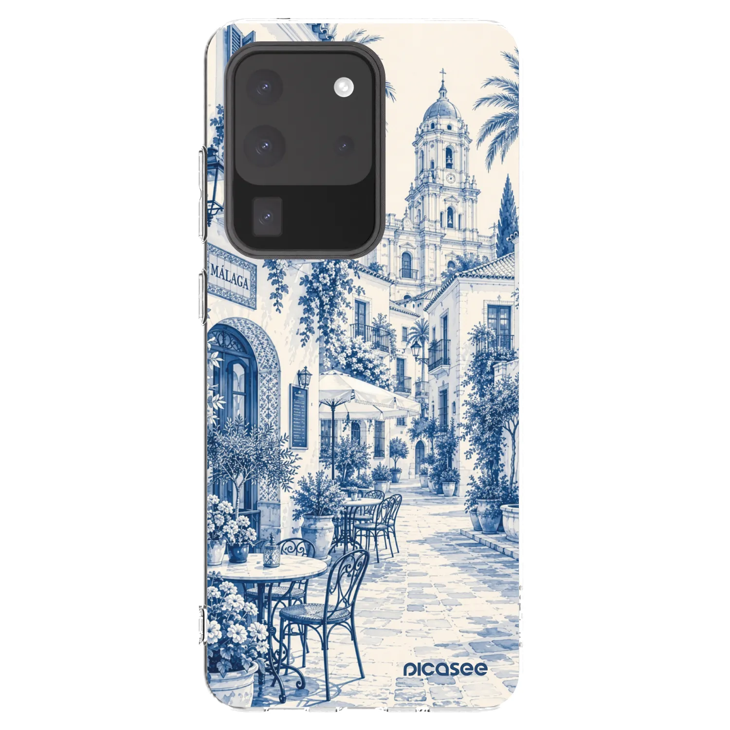 Picasee silikónový prehľadný obal pre Samsung Galaxy S20 Ultra 5G G988F - Calle Azul