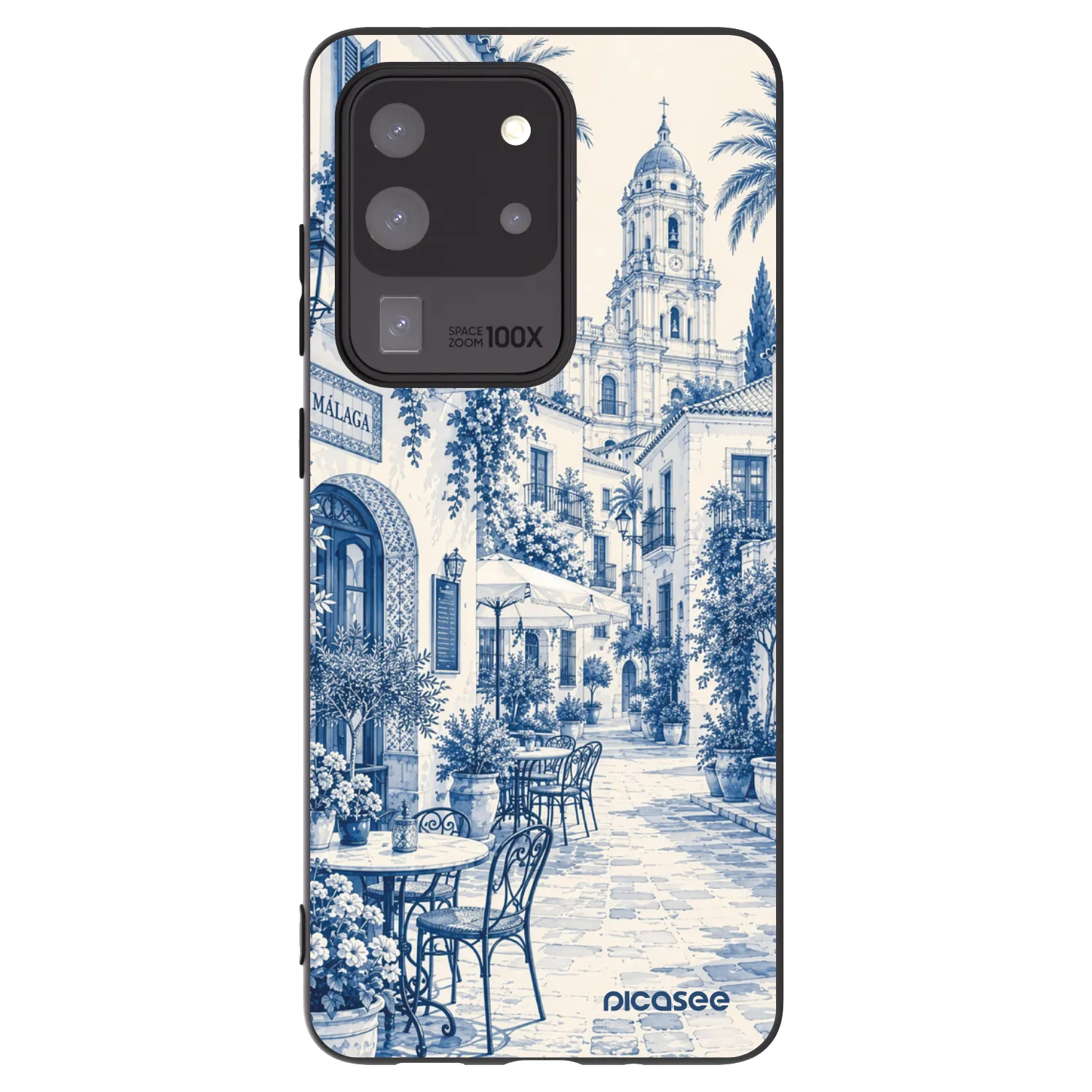 Picasee silikónový čierny obal pre Samsung Galaxy S20 Ultra 5G G988F - Calle Azul