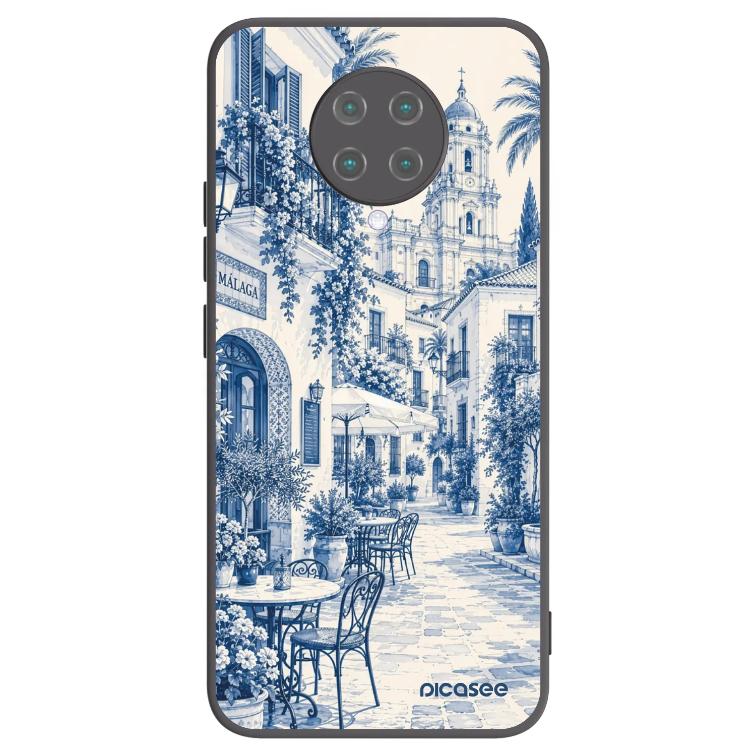 Picasee silikónový čierny obal pre Xiaomi Poco F2 Pro - Calle Azul