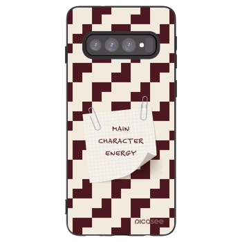Picasee silikónový čierny obal pre Samsung Galaxy S10 G973 - Lead Role